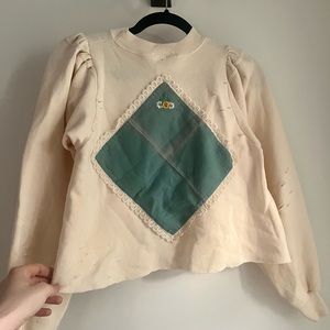 Free People upcycled sweatshirt